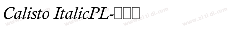Calisto ItalicPL字体转换